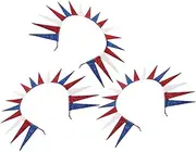 [SOPOTUTU] 3pcs Statue of Liberty Headband Headbands Headband Women Patriotic Hair Accessories Patriotic Headband Headband Lady Liberty Headband Party Decorations Fabric