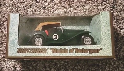 Matchbox Models of Yesteryear 1945 MGTC Y-8. New Inbox, Pristine Condition.