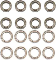 16 Pcs Ball Bearing Compatible with HBX 16889 16889A SG 1601 SG SG1601 RC Car Parts, 8 Pcs 7.93X12.7X3.95Mm & 8 Pcs 6.35X9.53X3.17Mm