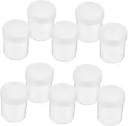 Gatuida Airtight Makeup Containers Set 10pcs Plastic Jars Lids 150ml for Cosmetics Creams and Travel