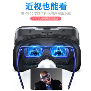 ##熱賣歀vr眼镜3d眼镜虚拟现实vr头盔头戴式vr电影游戏苹果安卓通用