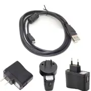 USB AC/DC Power Adapter Camera Battery Charger+PC cable For Nikon Coolpix S9100