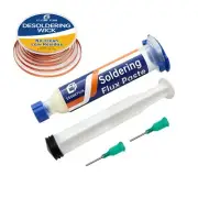 Desoldering Wick and Soldering Flux Paste for Electronics Repair, No Clean...