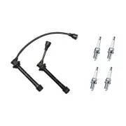 Bosch Ignition Leads + 4 Denso Iridium TT Spark Plugs for Suzuki SX4 YA11S YB11S