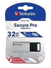 Verbatim 32gb Store 'n' Go Secure Pro Usb 3.0 Flash Drive - 32 Gb - Encryption