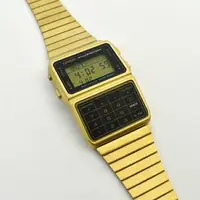 在飛比找樂天市場購物網優惠-CASIO手錶 金色復古計算機電子錶【NECE40】