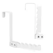 Over The Door Hooks Hanger, 2 Pack Collapsible Folding Over The Door Organize...