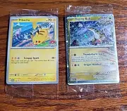 Pokemon Promo Cards -Raging Bolt & Pikachu- UNOPENED NEW