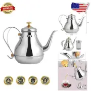 Lightweight Stainless Steel Tea Kettle - Gooseneck & 1.2L for Induction Use