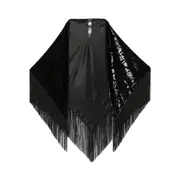 [Giorgio Armani] Giorgio Armani Fringe-detail Shawl ONE SIZE BLACK