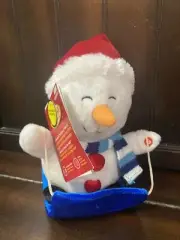 Gemmy 2012 Animatronic Snowman Moves Blue Sled To “Deck The Halls”