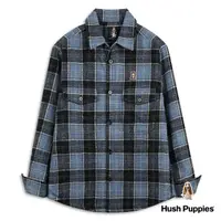 在飛比找momo購物網優惠-【Hush Puppies】男裝 外套 漁夫帽狗寬鬆鋪棉格紋