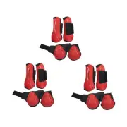 4 Pieces Horse Tendon Boots Open Front Fetlock Boots Protectors Jumping Trail