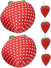 jojofuny 6Pcs Compact Strawberry Pin Cushions for Sewing Adorable for Daily Use Cute Cushion for Cross Stitch and Embroidery Present for Craft Lovers