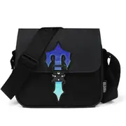 Trendy Niche Men's and Women's Shoulder Crossbody Bag Messenger Bag Gradient Blue