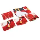 Christmas Tablecloth Chair Set Decoration 4 Chair Set 1 Tablecloth Red Santa Cla