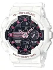 Casio G-Shock GMA-S140M-7AER Black Dial White Resin Mens Watch