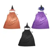 Halloween Wizard Costume Set Witch Hat Witch Hat Wizard Cape Festival Party Prop