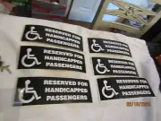 Amtrak Railroad Passenger Sleeper Pullman Vinyl Decal Sign Reserved Handicapped