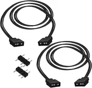 YARCHONN ARGB Extension Cable 5V 3 Pin Addressable RGB Connector Adapter Extension Cable Synchronous Cord Wire for ARGB LED Fans-1M/3.3FT-2Pcs