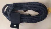 6m Mooring Rope Line 12mm Black Double Braid Polyester UV Stabilised Dock Line