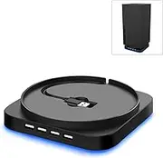 Vertical Stand for Xbox Series X Console, 4 Ports USB Hub Combo Kit Docking Station, AKNES Xbox Series X Vertical Stand with USB2.0 Extender Adapter Splitter for Xbox X