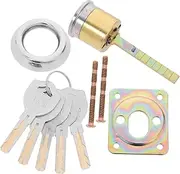 OSALADI Reliable Performance Lock Cylinder with Key for Door Garage Cabinet Drawer File Desk Locker Luggage Accessory