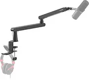 IXTECH Mic Boom Arm Stand LP Microphone Low Profile Adjustable for Blue Yeti Shure Sm7b Hyperx QuadCast Rode Fifine and At2020 360° Gaming Podcasting LIZARD PRO (IX-MI05A)