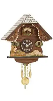 Kuckulino Black Forest Clock with quartz movement and cuckoo ch.. TU 2053 PQ NEW