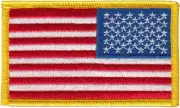 Reversed U.S Flag Patch