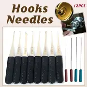 12PCS Broken Key Extractor Set Lock Removal Tool Kit for Locksmiths and Home Use