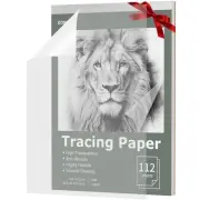 Tracing Paper 8.5" x 11", 112 Sheets Transparent Vellum Paper for Tracing Pad...