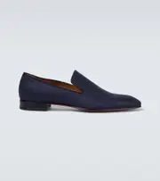 [Christian Louboutin] Christian Louboutin Dandelion canvas loafers AU 7.5 blue