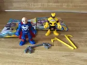 IMAGINEXT Series 6 DC Super Friends Figures**LEX LUTHOR Superman & DUKE THOMAS
