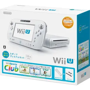 【代購】近全新 任天堂 Nintendo Wii U 主機 32GB Wii Sports Club 同捆組 日規機