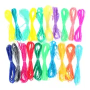20 Pcs Bracelet String Plastic Braided String Elastic Cord Gimp Ropes Bracelet