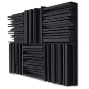Acoustic Studio Absorption Foam Panel, 6 Pack 2"x12"x12" Sound Proof Wall Panels