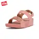 【FitFlop】LULU LASERCRYSTAL LEATHER BACK-STRAP SANDALS 雕刻及水鑽造型後帶涼鞋-女(玫瑰色)