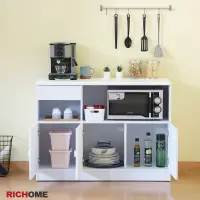 在飛比找蝦皮商城優惠-RICHOME 2色可選 多功能餐廚櫃 餐櫃 電器櫃 廚房櫃