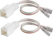 NuIth Front Rear Speaker Wire Harness for 2018-2022 Toyota Camry/RAV4/Tacoma/Corolla/Highlander/Avalon, Dash Tweeter Speaker Harness for 2014-2017 Lexus is CT, 2 PCs
