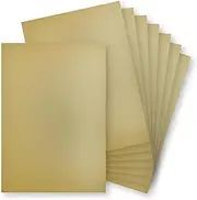 Springboard A4 Mirror Foil Matte Card Sheets - 230gsm Cardstock for Card Making - Mirror Foil Card Compatible w/Die-Cutting Machines - Sparkly Craft Supplies - Gold - 10-Pack
