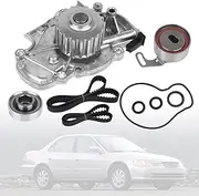 Timing Belt Kit with Water Pump Compatible with 1994-2002 Honda Accord, 1998 Odyssey, 97-99 CL, 98-99 Isuzu Oasis, F22B1 F23A1 F23A4 F23A5 F23A7 Engine