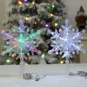 Christmas Tree Topper Snowflake Rechargeable Christmas Tree Topper with physical