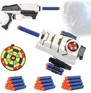 Star Galaxy Wars Dart-Launching Toy Gun, Toys Foam Blaster for 5 6 7 8 9 + Year Old Boys, Superhero Power Blast Gauntlet Toys with 30 Darts for Costume & Role Play Gifts for Birthday Christmas