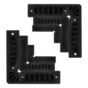 6pcs Positioning Squares Set 80/100/150mm 90 Degree Right Angle Clamps, Black