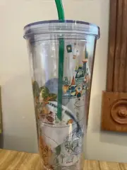 STARBUCKS WDW 24z MAGIC KINGDOM HOLLYWOOD STUDIOS EPCOT ANIMAL KINGDOM CUP NEW