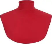 [Cutecrop] 1 Pcs Extra Large Fake Turtleneck Dickey Detachable Turtleneck Collar Cotton Half Mock Turtlenecks for Men and Women