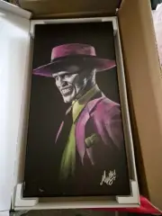 THE MASK / JOKER MASH-UP by James C. Mulligan half sheet 14 X 28 MOUNTED 7/`100