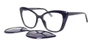 Cat Eye Clip-On TR90 Women’s Glasses Online Blue Size 52 - Lenses Included - Private Health Rebate - Blue Light Block - SmartBuy Collection