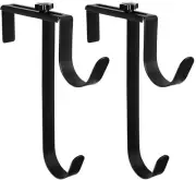 2 Pcs Double Pool Pole Hooks Adjustable Thickened Panel Pool Fence Hooks